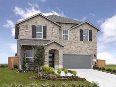 New construction Single-Family house 8618 Treetop Heights Drive, Mont Belvieu, TX 77523 The Somerville (3L16)- photo 0