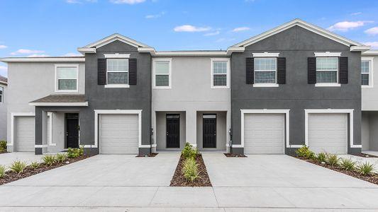 New construction Townhouse house 5327 Oxford Gray Road, Wesley Chapel, FL 33545 - photo 0