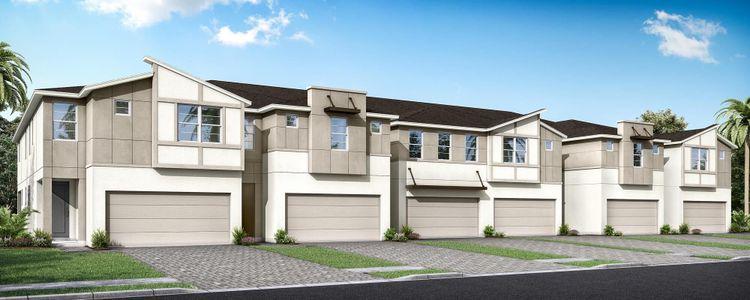 New construction Townhouse house 31564 Woodland Race Loop, Wesley Chapel, FL 33545 - photo 0