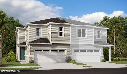 New construction Townhouse house 1370 High Falls Drive, Jacksonville, FL 32205 Rosewood- photo 0