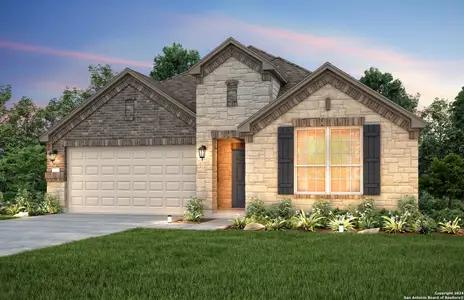 New construction Single-Family house 12271 Black Hat, San Antonio, TX 78254 Dayton- photo 0