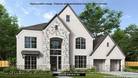 New construction Single-Family house 10025 Rebecca Place, Boerne, TX 78006 Design 4891W- photo 0