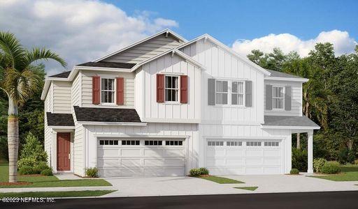 New construction Townhouse house 6902 Mirage St, Jacksonville, FL 32244 Rosewood- photo 0