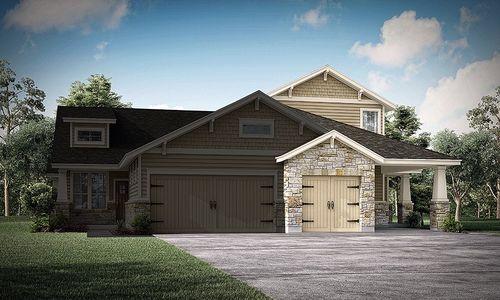 New construction Single-Family house 20603.B Haygrazer Way, Pflugerville, TX 78660 The Edgewater: Carport A- photo 0