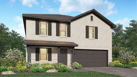 New construction Single-Family house 9831 Oakheath Bluff Drive, Baytown, TX 77521 Willowford- photo 0
