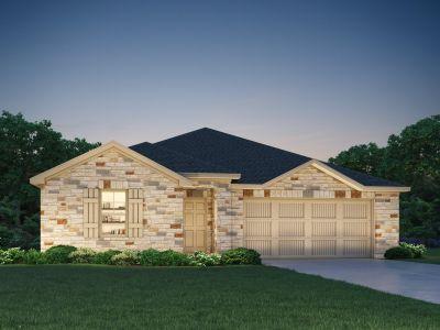 New construction Single-Family house 123 Greenspire Lane, Hutto, TX 78634 The Oleander (C401)- photo 0