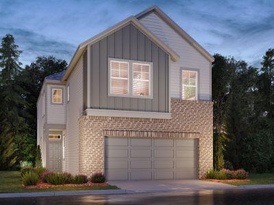 New construction Townhouse house 3120 Valley Peak Drive, Houston, TX 77063 The Ryker (S150)- photo 0