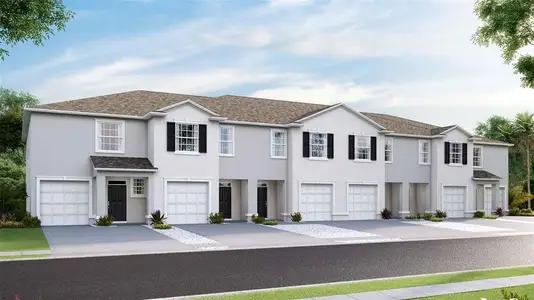 New construction Townhouse house 9219 Rock Harbour Way, Tampa, FL 33637 Vale- photo 0