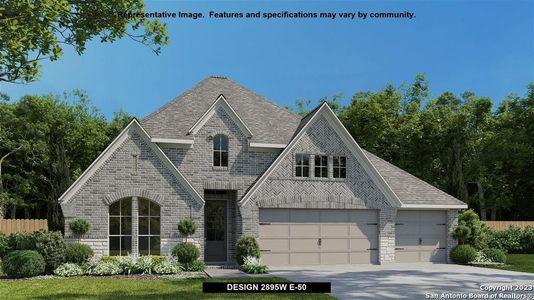 New construction Single-Family house 24221 Downhill Lie, San Antonio, TX 78259 Design 2895W- photo 0
