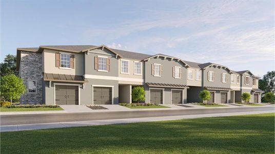 New construction Townhouse house 10919 Wishing Cloud Road, Land O' Lakes, FL 34638 St. Kitts II- photo 0