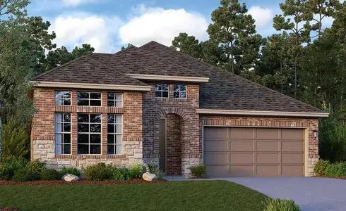 New construction Single-Family house 17207 Sunflower River Drive, Hockley, TX 77447 Cheyenne Homeplan- photo 0