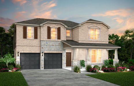 New construction Single-Family house 12121 Paseo De Los Lagos Lane, Manor, TX 78653 Albany- photo 0