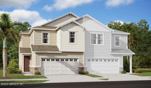 New construction Townhouse house 1338 High Falls Drive, Jacksonville, FL 32205 Rosewood- photo 0