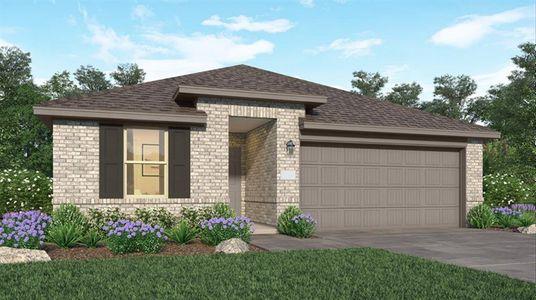 New construction Single-Family house 9811 Oakheath Bluff Drive, Baytown, TX 77521 Knightley- photo 0