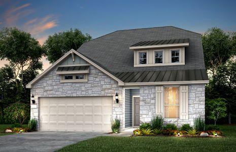 New construction Single-Family house 305 Turnbuckle Bend, Leander, TX 78641 Woodland- photo 0