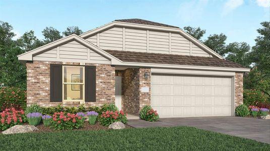 New construction Single-Family house 9819 Oakheath Bluff Drive, Baytown, TX 77521 Knightley- photo 0