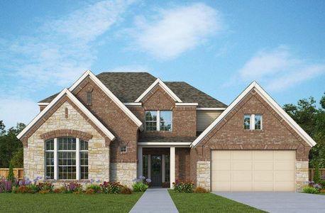 New construction Single-Family house 7643 Redwoods Forest Drive, Katy, TX 77493 The Layton- photo 0