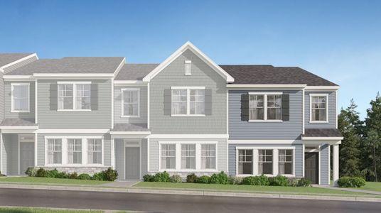 New construction Townhouse house 6401 Apex Barbecue Road, Apex, NC 27502 - photo 0