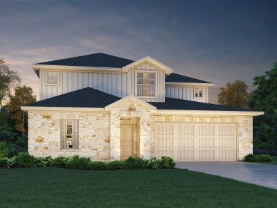 New construction Single-Family house 131 Greenspire Lane, Hutto, TX 78634 The Pearl (C452)- photo 0