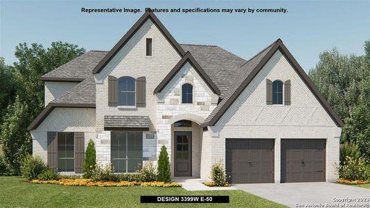 New construction Single-Family house 24349 Downhill Lie, San Antonio, TX 78261 Design 3399W- photo 0