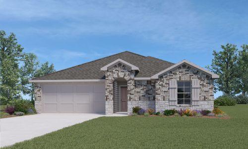 New construction Single-Family house 646 Wyatt Way, Jarrell, TX 76537 Ashburn- photo 0