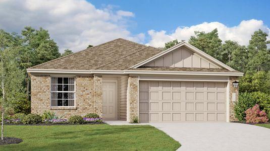 New construction Single-Family house 12816 Basil Cluster, Saint Hedwig, TX 78152 Thayer- photo 0