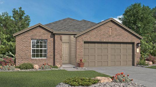 New construction Single-Family house 12804 Basil Cluster, Saint Hedwig, TX 78152 Huxley- photo 0