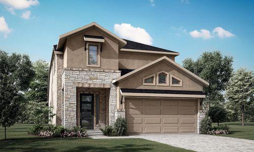 New construction Single-Family house 17102 Hattie Trace, Austin, TX 78738 Rainier- photo 0