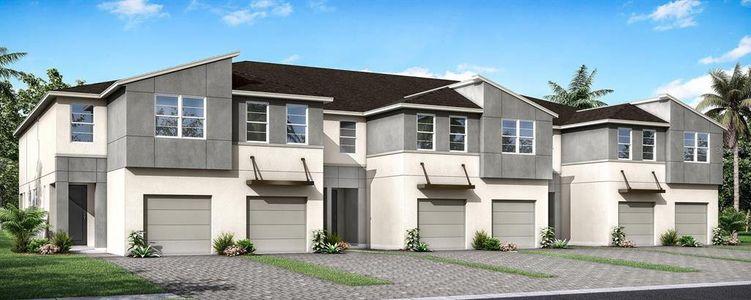 New construction Townhouse house 5509 Brooklet Woods Drive, Wesley Chapel, FL 33545 Marianna- photo 0