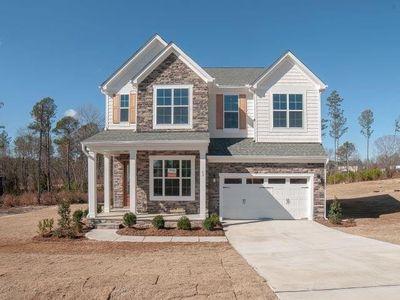 New construction Single-Family house 62 South Clearbrook Court, Angier, NC 27501 Wembley F- photo 0