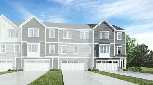 New construction Townhouse house 2218 Terrawood Drive, Durham, NC 27703 Bailey- photo 0