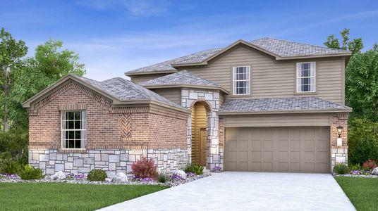New construction Single-Family house 204 Lone Cedar Road, Marble Falls, TX 78654 Hudson II- photo 0