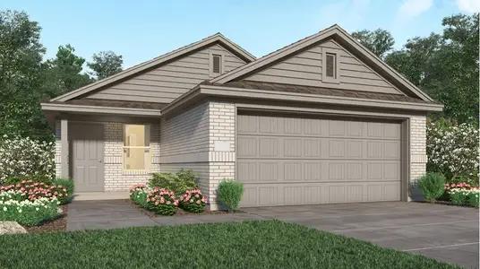 New construction Single-Family house 17842 Grove Hill Drive, Hockley, TX 77447 Camellia II- photo 0