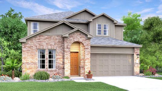 New construction Single-Family house 4221 Rimrock Rose Lane, Georgetown, TX 78628 Brock- photo 0