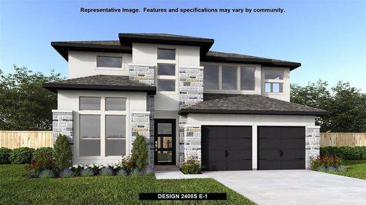 New construction Single-Family house 675 Bay Breeze Drive, Kyle, TX 78640 Design 2408S- photo 0